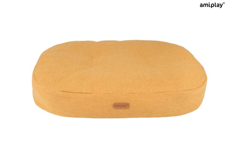 Montana Hundkudde oval 102x83x11cm Gul XL - Amiplay - Sport & fritid - För djuren - För hund - Hundmöbler