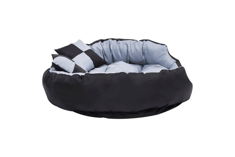 Vändbar och tvättbar hundsäng grå och svart 110 x 30 x 80 cm - Grå - Sport & fritid - För djuren - För hund - Hundmöbler - Hundbädd & hundsäng