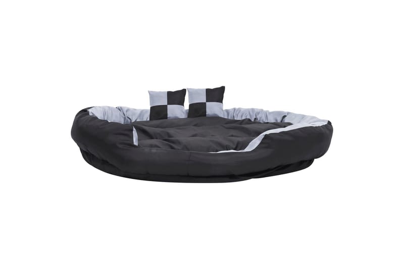 Vändbar och tvättbar hundsäng grå och svart 150 x 120 x 25 c - Grå - Sport & fritid - För djuren - För hund - Hundmöbler - Hundbädd & hundsäng