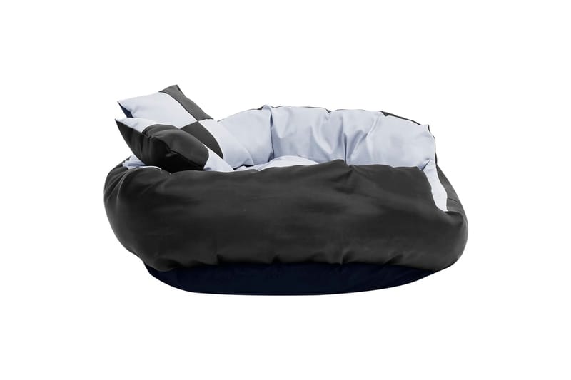 Vändbar och tvättbar hundsäng grå och svart 85x70x20 cm - Grå - Sport & fritid - För djuren - För hund - Hundmöbler - Hundbädd & hundsäng