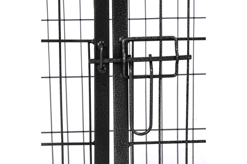 Valphage stål 91,5x59x61 cm - Svart - Hundmöbler - Valphage