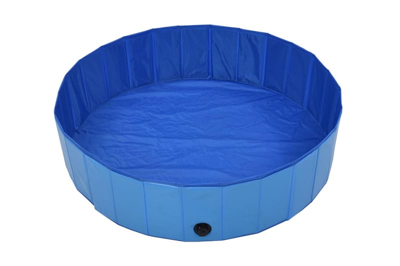 Hopfällbar hundpool blå 120x30 cm PVC - Sport & fritid - För djuren - För hund - Hundtillbehör & hundaccessoarer