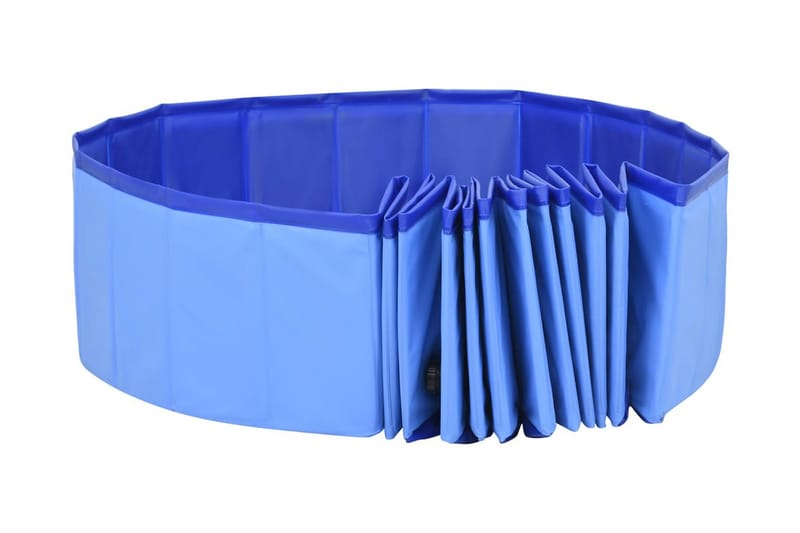 Hopfällbar hundpool blå 200x30 cm PVC - Sport & fritid - För djuren - För hund - Hundtillbehör & hundaccessoarer