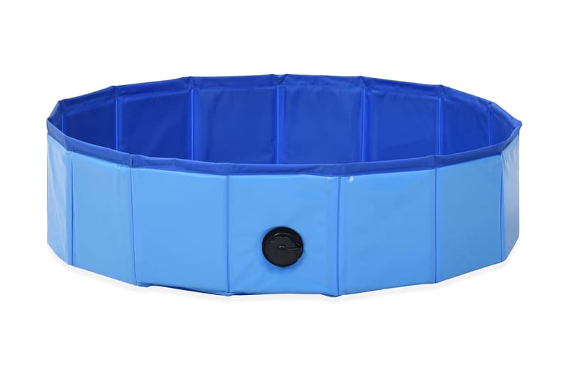 Hopfällbar hundpool blå 80x20 cm PVC - Sport & fritid - För djuren - För hund - Hundtillbehör & hundaccessoarer