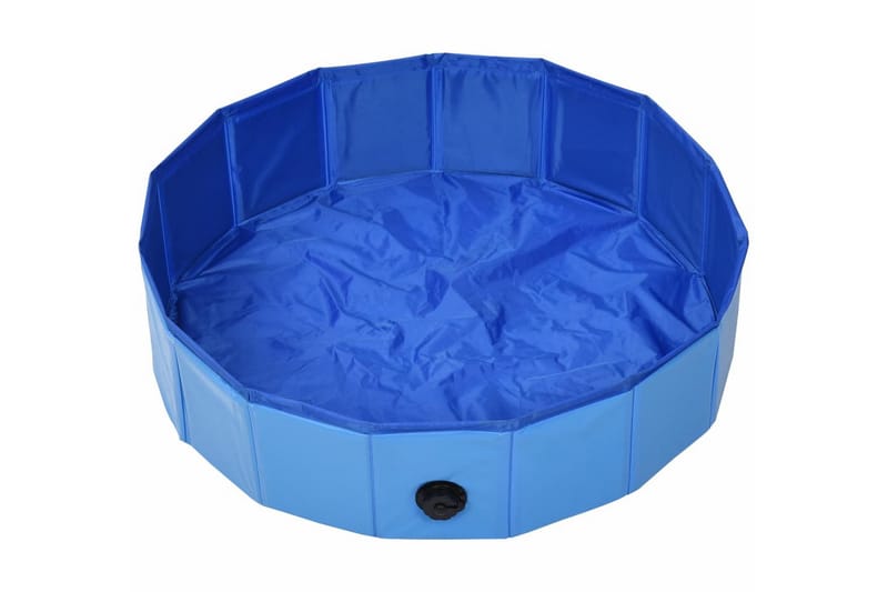 Hopfällbar hundpool blå 80x20 cm PVC - Sport & fritid - För djuren - För hund - Hundtillbehör & hundaccessoarer