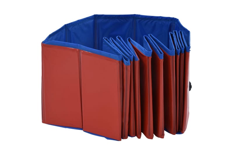 Hopfällbar hundpool röd 120x30 cm PVC - Sport & fritid - För djuren - För hund - Hundtillbehör & hundaccessoarer