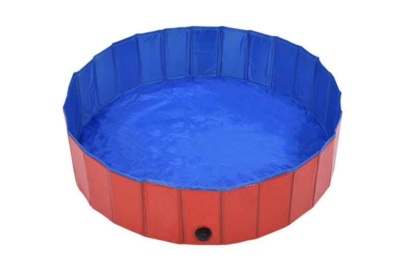 Hopfällbar hundpool röd 120x30 cm PVC - Sport & fritid - För djuren - För hund - Hundtillbehör & hundaccessoarer