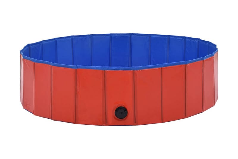 Hopfällbar hundpool röd 120x30 cm PVC - Sport & fritid - För djuren - För hund - Hundtillbehör & hundaccessoarer