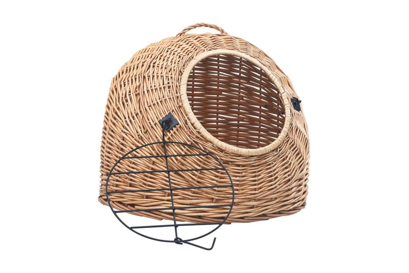 Kattbur 50x42x40 cm naturlig pil - Ljusbrun/Brun - Sport & fritid - För djuren - Katt - Kattbur & kattväska