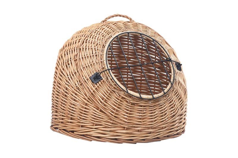 Kattbur 60x45x45 cm naturlig pil - Brun - Sport & fritid - För djuren - Katt - Kattbur & kattväska