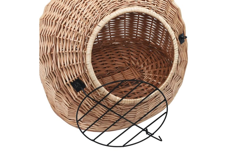 Kattbur 60x45x45 cm naturlig pil - Brun - Sport & fritid - För djuren - Katt - Kattbur & kattväska