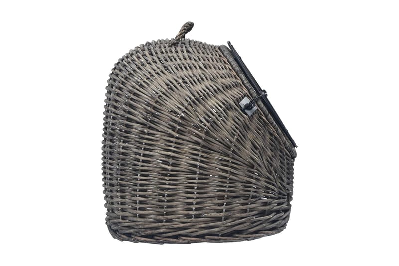 Kattbur grå 50x42x40 cm naturlig pil - Mörkgrå - Sport & fritid - För djuren - Katt - Kattbur & kattväska