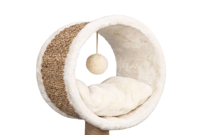 Kattmöbel med tunnel och leksak 56 cm sjögräs - Beige - Sport & fritid - För djuren - Katt - Kattmöbler - Katthus
