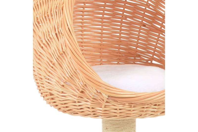 Katträd med klöspelare i sisal & naturlig pil - Brun - Sport & fritid - För djuren - Katt - Kattmöbler
