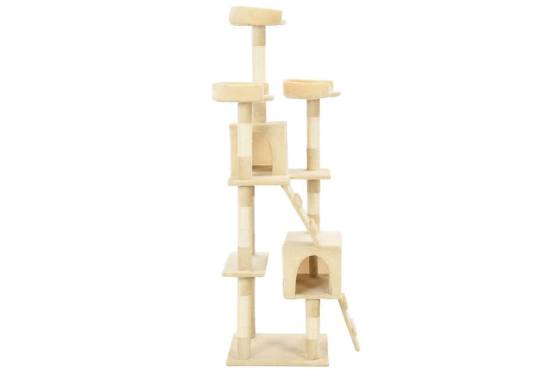 Katträd med klöspelare i sisal 170 cm beige - Beige - Sport & fritid - För djuren - Katt - Kattmöbler