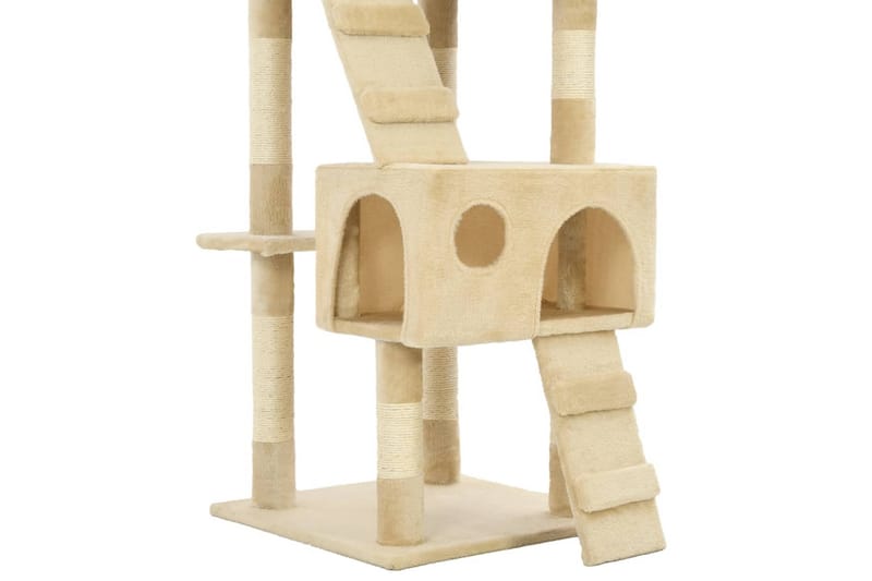 Katträd med klöspelare i sisal 170 cm beige - Beige - Sport & fritid - För djuren - Katt - Kattmöbler
