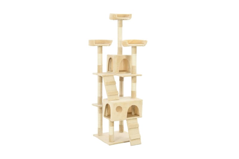 Katträd med klöspelare i sisal 170 cm beige - Beige - Sport & fritid - För djuren - Katt - Kattmöbler