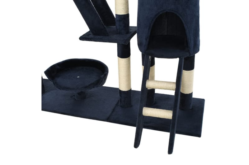 Katträd med klöspelare i sisal 230-250 cm blå - Blå - Sport & fritid - För djuren - Katt - Kattmöbler