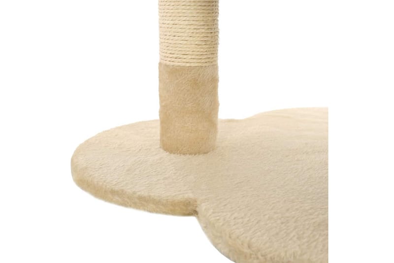 Katträd med klöspelare i sisal 50 cm beige och brun - Flerfärgad - Sport & fritid - För djuren - Katt - Kattmöbler