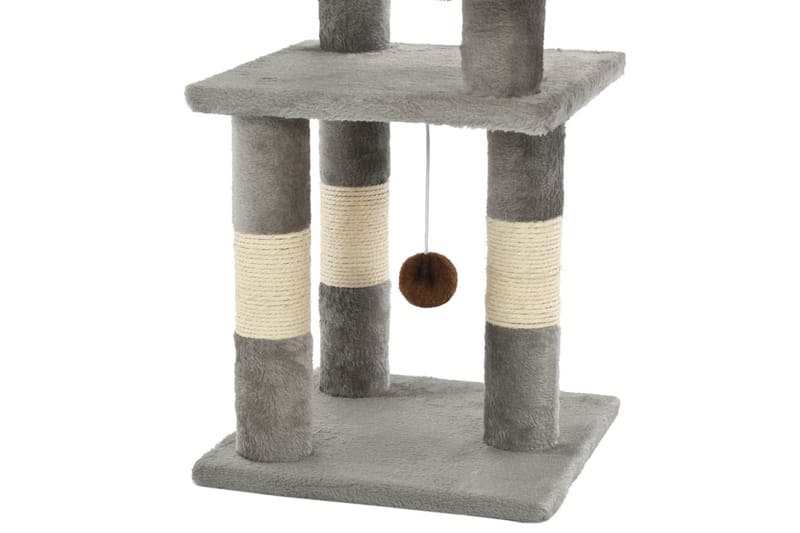 Katträd med klöspelare i sisal 65 cm grå - Ljusgrå - Sport & fritid - För djuren - Katt - Kattmöbler