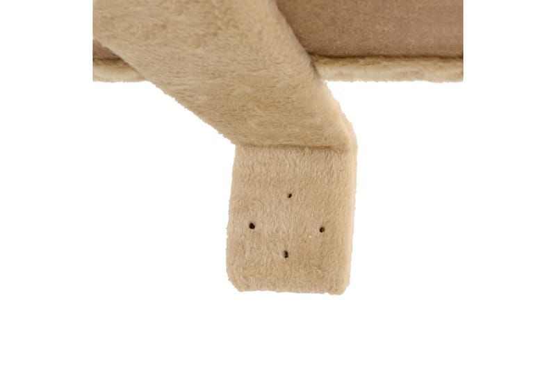 Katträd väggmonterat med klöspelare i sisal 194 cm beige - Beige - Sport & fritid - För djuren - Katt - Kattmöbler