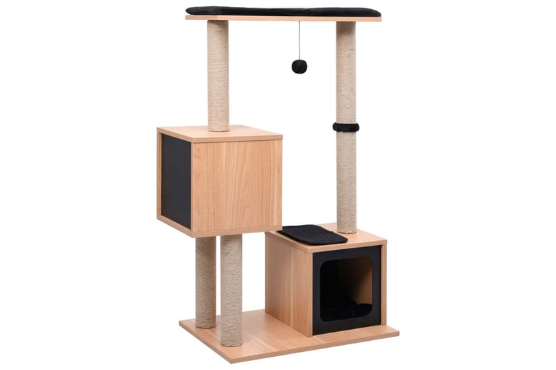 Klösträd med klösmatta i sisal 104 cm - Brun - Sport & fritid - För djuren - Katt - Kattmöbler - Klösträd & klösmöbler