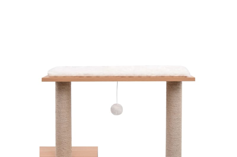 Klösträd med klösmatta i sisal 104 cm - Ljusbrun/Brun - Sport & fritid - För djuren - Katt - Kattmöbler - Klösträd & klösmöbler