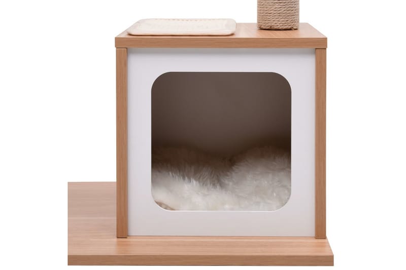 Klösträd med klösmatta i sisal 104 cm - Ljusbrun/Brun - Sport & fritid - För djuren - Katt - Kattmöbler - Klösträd & klösmöbler