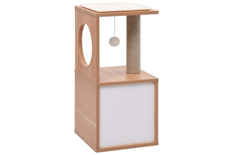 Klösträd med klösmatta i sisal 60 cm - Brun - Sport & fritid - För djuren - Katt - Kattmöbler - Klösträd & klösmöbler