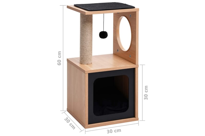 Klösträd med klösmatta i sisal 60 cm - Sport & fritid - För djuren - Katt - Kattmöbler - Klösträd & klösmöbler