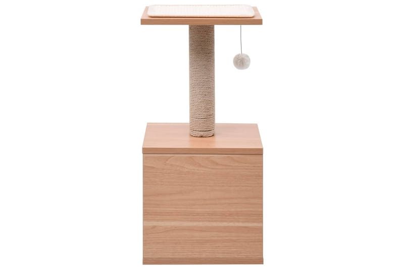 Klösträd med klösmatta i sisal 62 cm - Brun - Sport & fritid - För djuren - Katt - Kattmöbler - Klösträd & klösmöbler