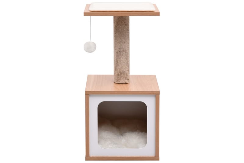 Klösträd med klösmatta i sisal 62 cm - Brun - Sport & fritid - För djuren - Katt - Kattmöbler - Klösträd & klösmöbler