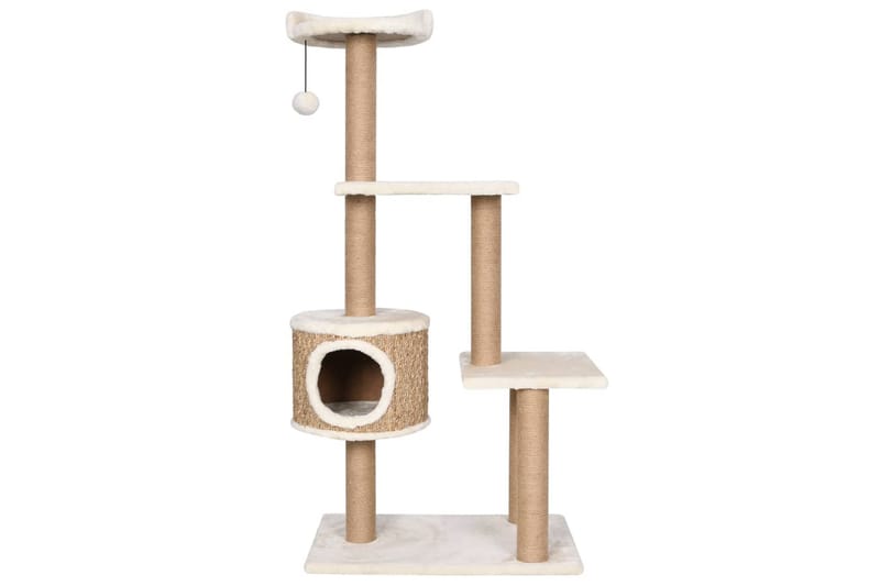 Klösträd med klöspelare 123 cm sjögräs - Beige - Sport & fritid - För djuren - Katt - Kattmöbler - Klösträd & klösmöbler