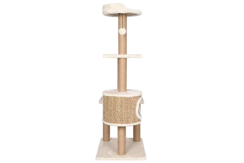 Klösträd med klöspelare 123 cm sjögräs - Beige - Sport & fritid - För djuren - Katt - Kattmöbler - Klösträd & klösmöbler