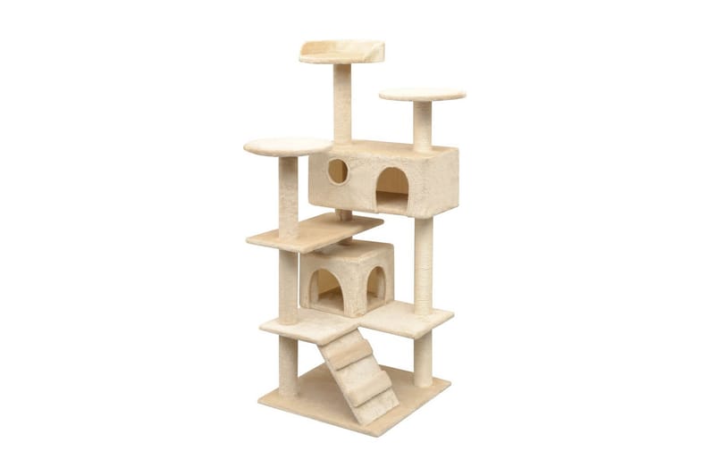Klösträd med klöspelare i sisal 125 cm beige - Beige - Sport & fritid - För djuren - Katt - Kattmöbler