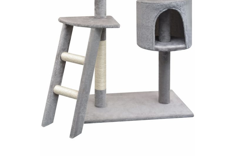 Klösträd med klöspelare i sisal 150 cm grå - Grå - Sport & fritid - För djuren - Katt - Kattmöbler
