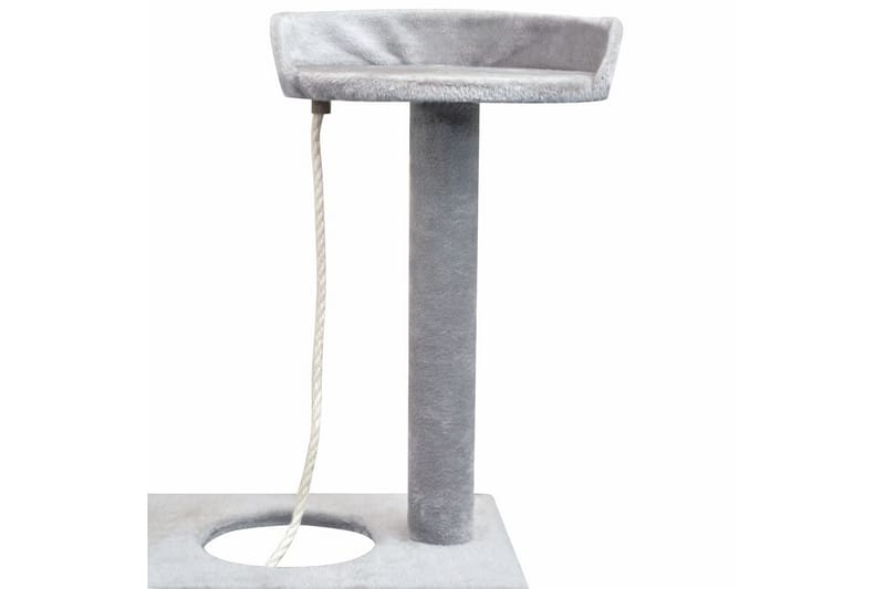Klösträd med klöspelare i sisal 150 cm grå - Grå - Sport & fritid - För djuren - Katt - Kattmöbler