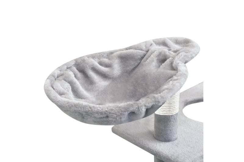 Klösträd med klöspelare i sisal 150 cm grå - Grå - Sport & fritid - För djuren - Katt - Kattmöbler