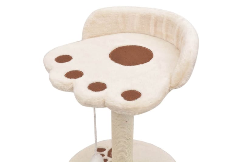 Klösträd med klöspelare i sisal 40 cm beige och brun - Beige - Sport & fritid - För djuren - Katt - Kattmöbler