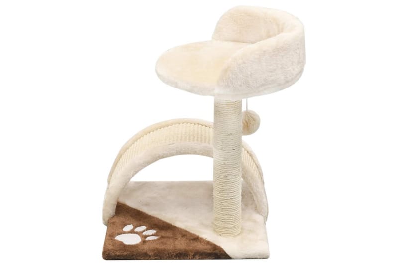 Klösträd med klöspelare i sisal 40 cm beige och brun - Beige - Sport & fritid - För djuren - Katt - Kattmöbler