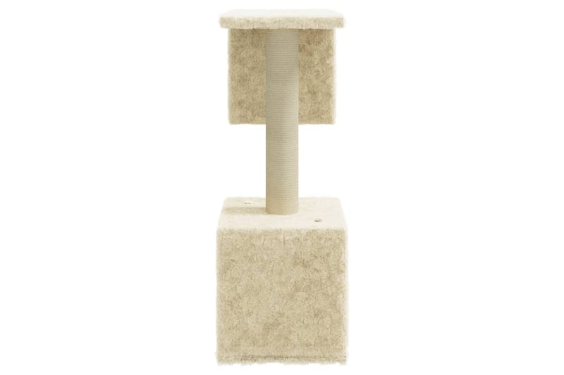 Klösträd med klöspelare i sisal gräddvit 60 cm - Kräm - Sport & fritid - För djuren - Katt - Kattmöbler - Klösträd & klösmöbler