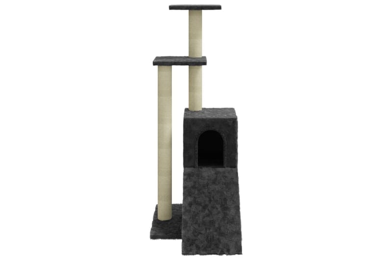 Klösträd med klöspelare i sisal mörkgrå 92 cm - Grå - Sport & fritid - För djuren - Katt - Kattmöbler - Klösträd & klösmöbler