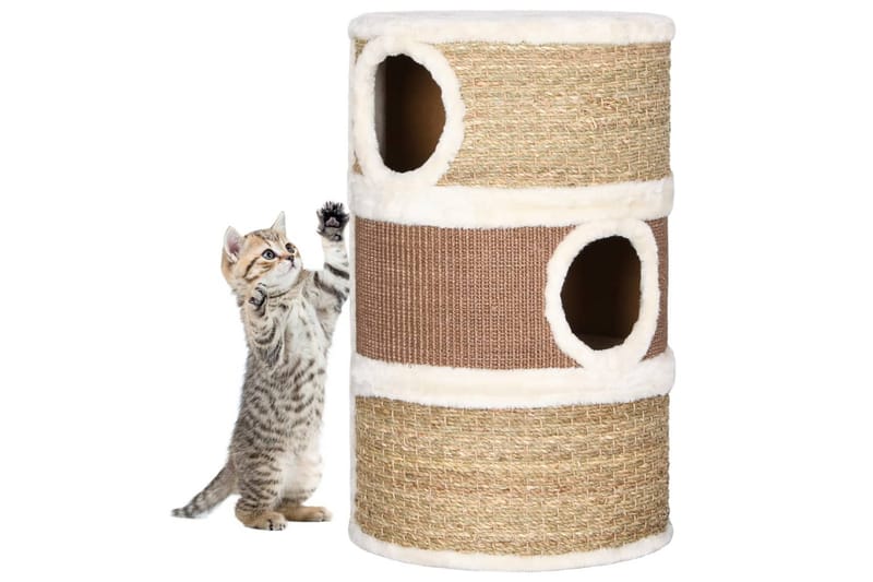 Klöstunna 60 cm sjögräs - Brun - Sport & fritid - För djuren - Katt - Kattmöbler