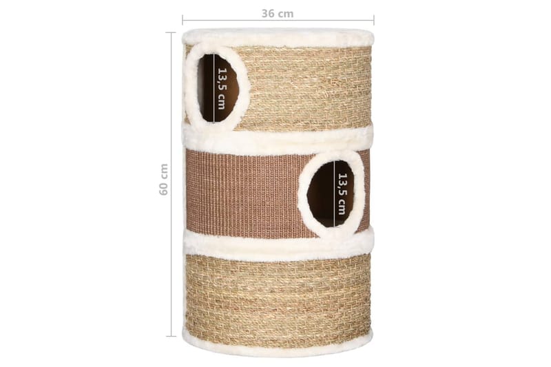 Klöstunna 60 cm sjögräs - Brun - Sport & fritid - För djuren - Katt - Kattmöbler
