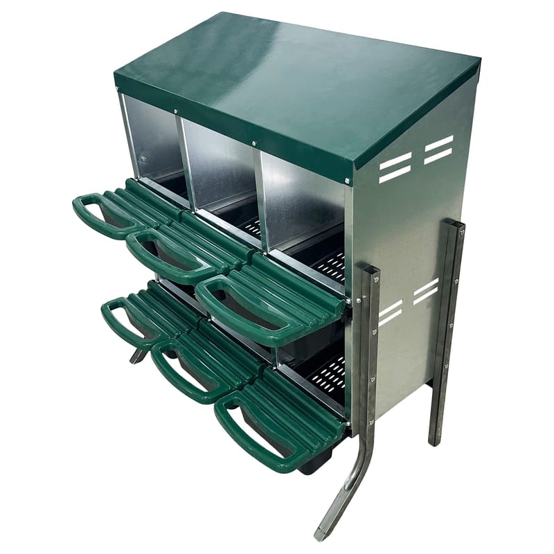 Värprede med 6 fack | Robust galvaniserat stål - Sport & fritid - För djuren - Smådjur - Burar smådjur - Burinredning