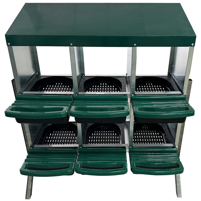 Värprede med 6 fack | Robust galvaniserat stål, undefined