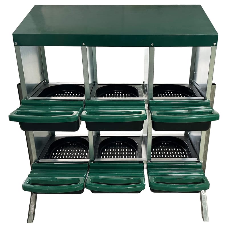 Värprede med 6 fack | Robust galvaniserat stål - Sport & fritid - För djuren - Smådjur - Burar smådjur - Burinredning