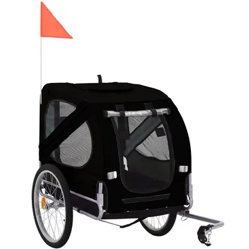 Cykelvagn för hund | Lastkapacitet 40kg | Hopfällbar - Sport & fritid - Friluftsliv - Cyklar
