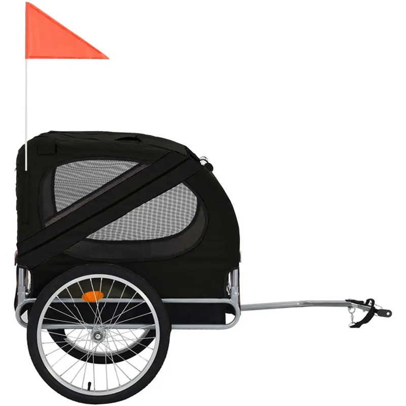 Cykelvagn för hund | Lastkapacitet 40kg | Hopfällbar - Sport & fritid - Friluftsliv - Cyklar