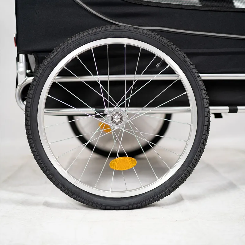 Cykelvagn för hund | Lastkapacitet 40kg | Hopfällbar - Sport & fritid - Friluftsliv - Cyklar